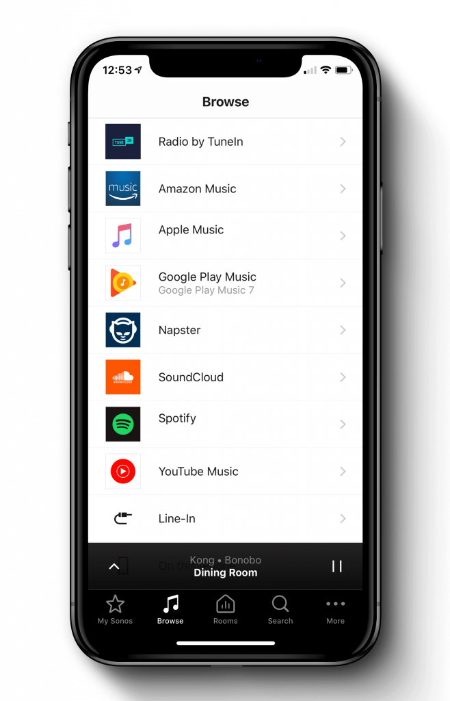 sonos music app