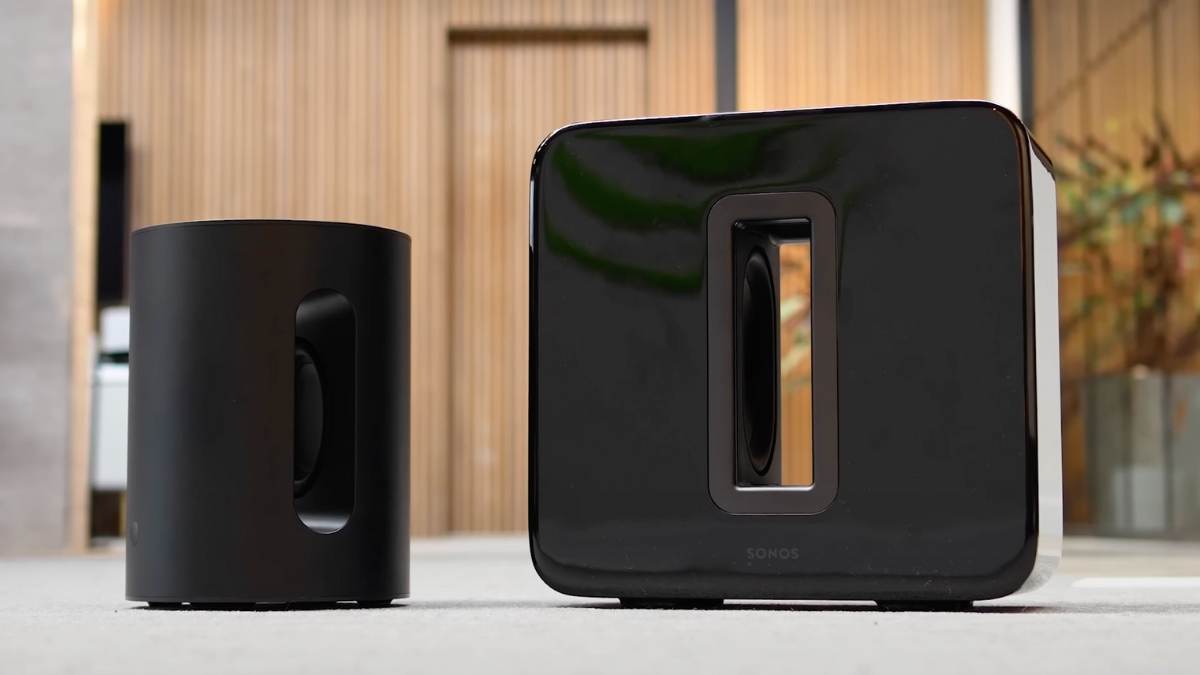 Sonos Sub and Sub Mini side by side