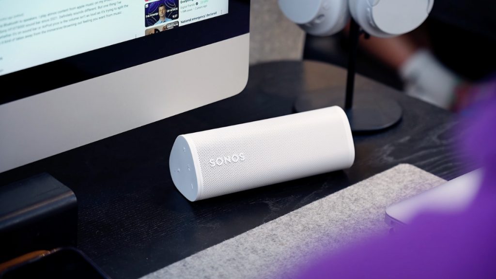 Sonos Roam 2 on a desk