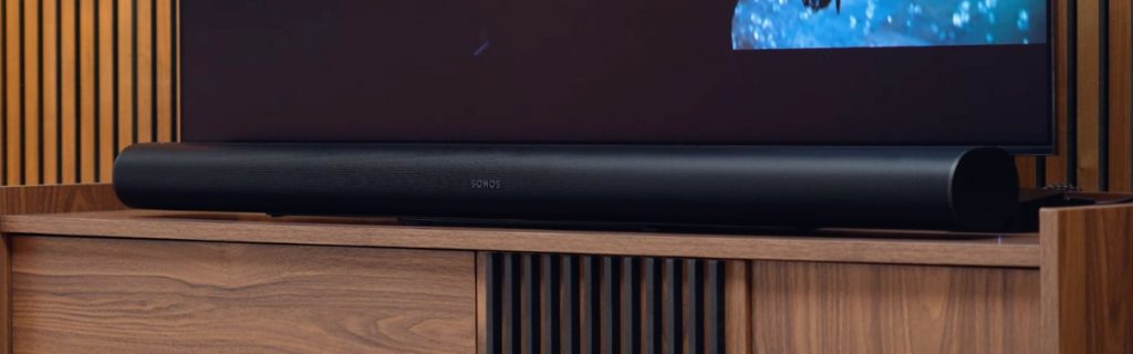 Sonos Arc Ultra being used under a tv