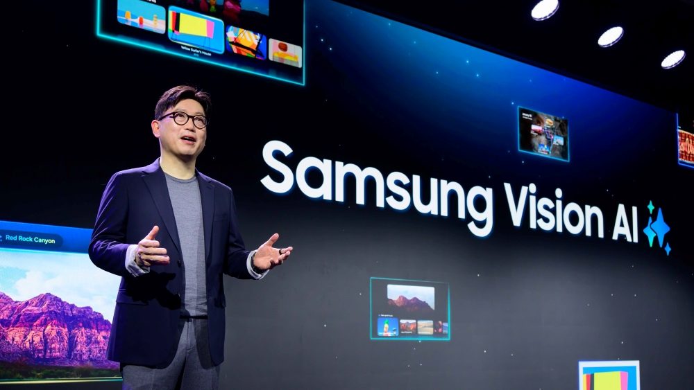 Speaker at the Samsung First Look Keynote at CES 2025