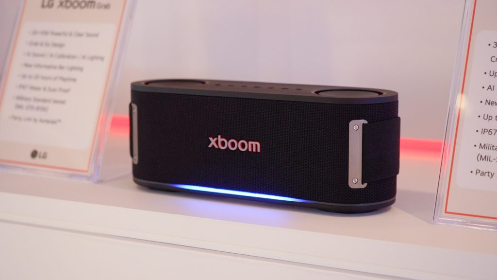 close up of LG xboom by will.i.am Bounce