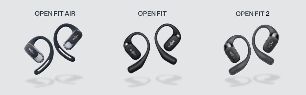 Shokz Open Fit Headphone Lineup